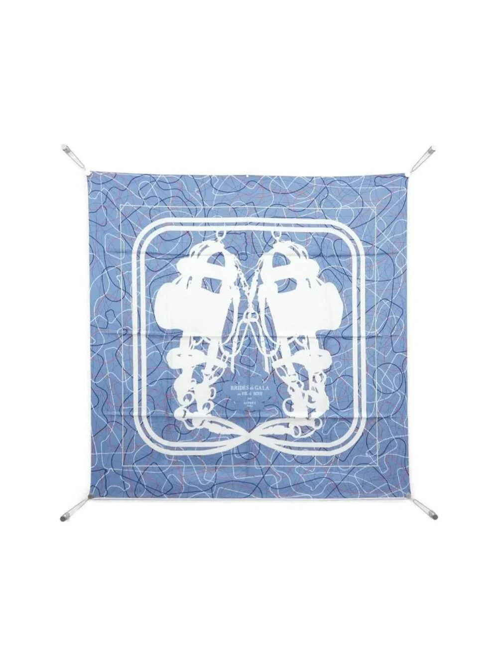Hermes Brides de Gala AU Fil de Soie Carre Scarf